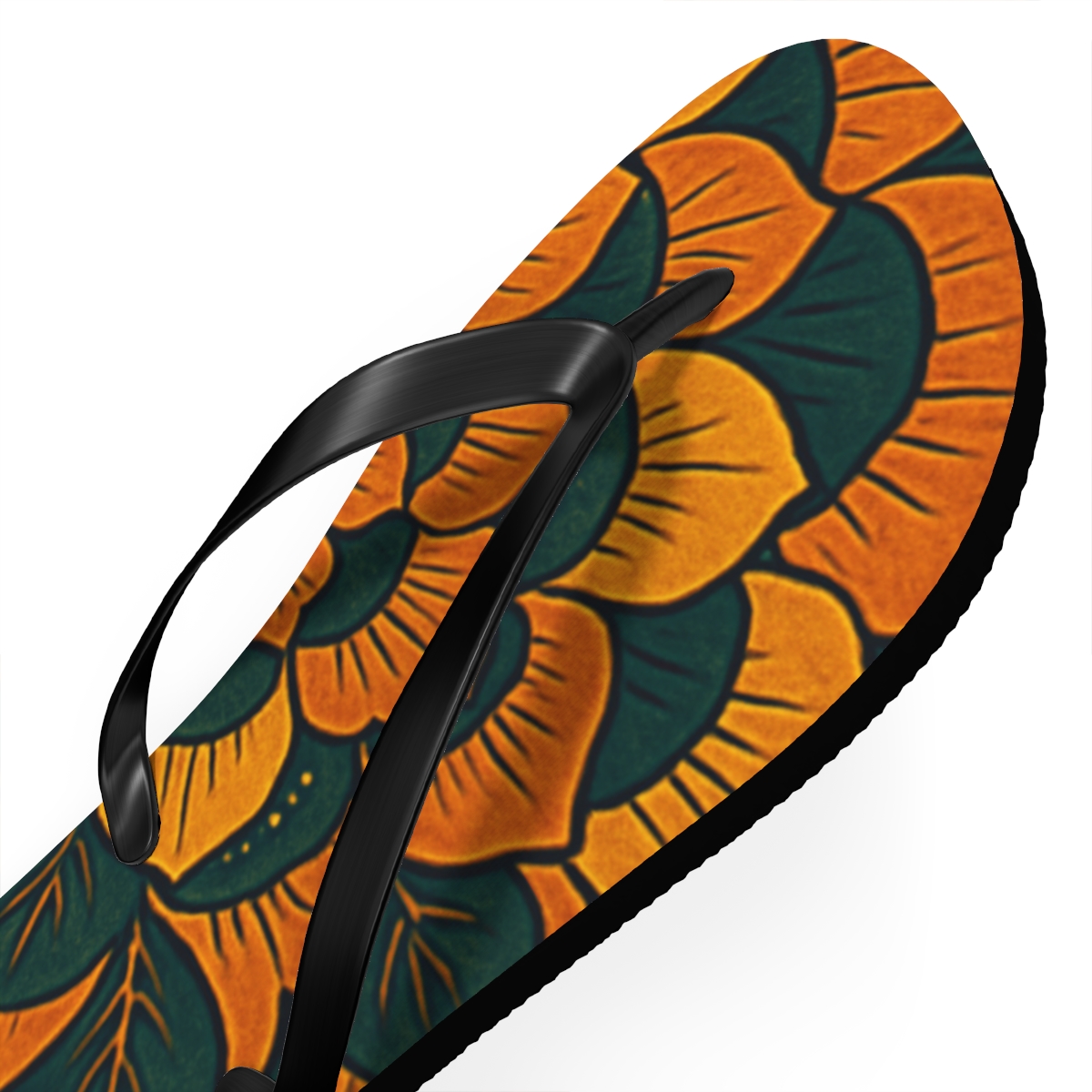 Marigold Pulse Spiral soft sole flip flops