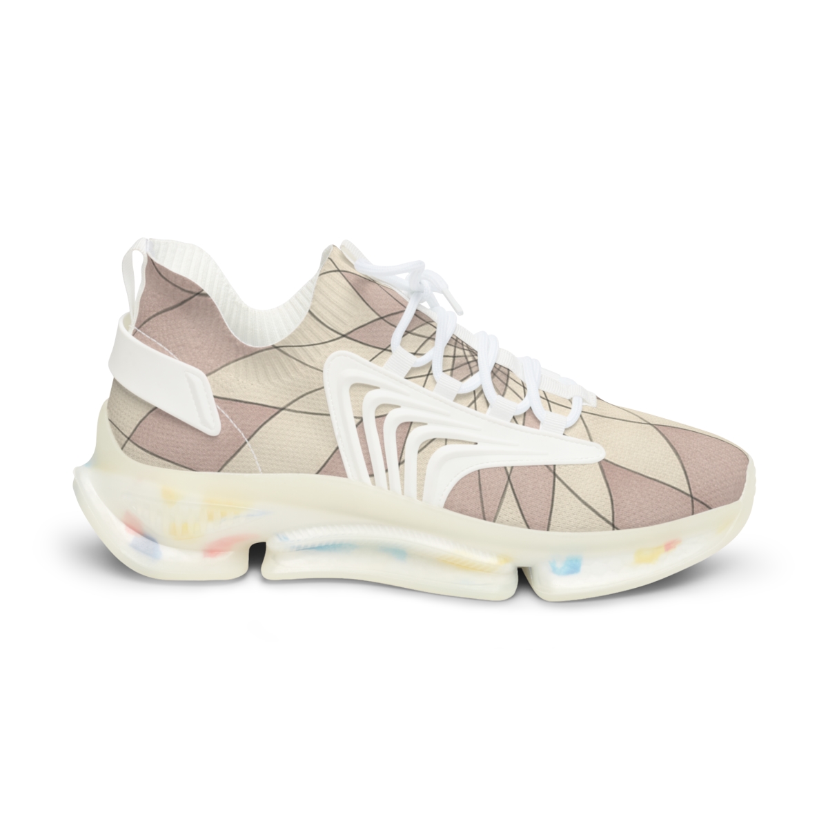 Petal Orbit Lattice stylish casual sneakers