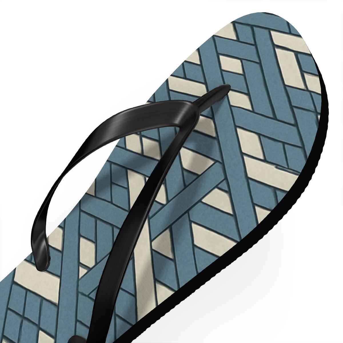 Phase Shift Grid Weave comfortable casual flip flops