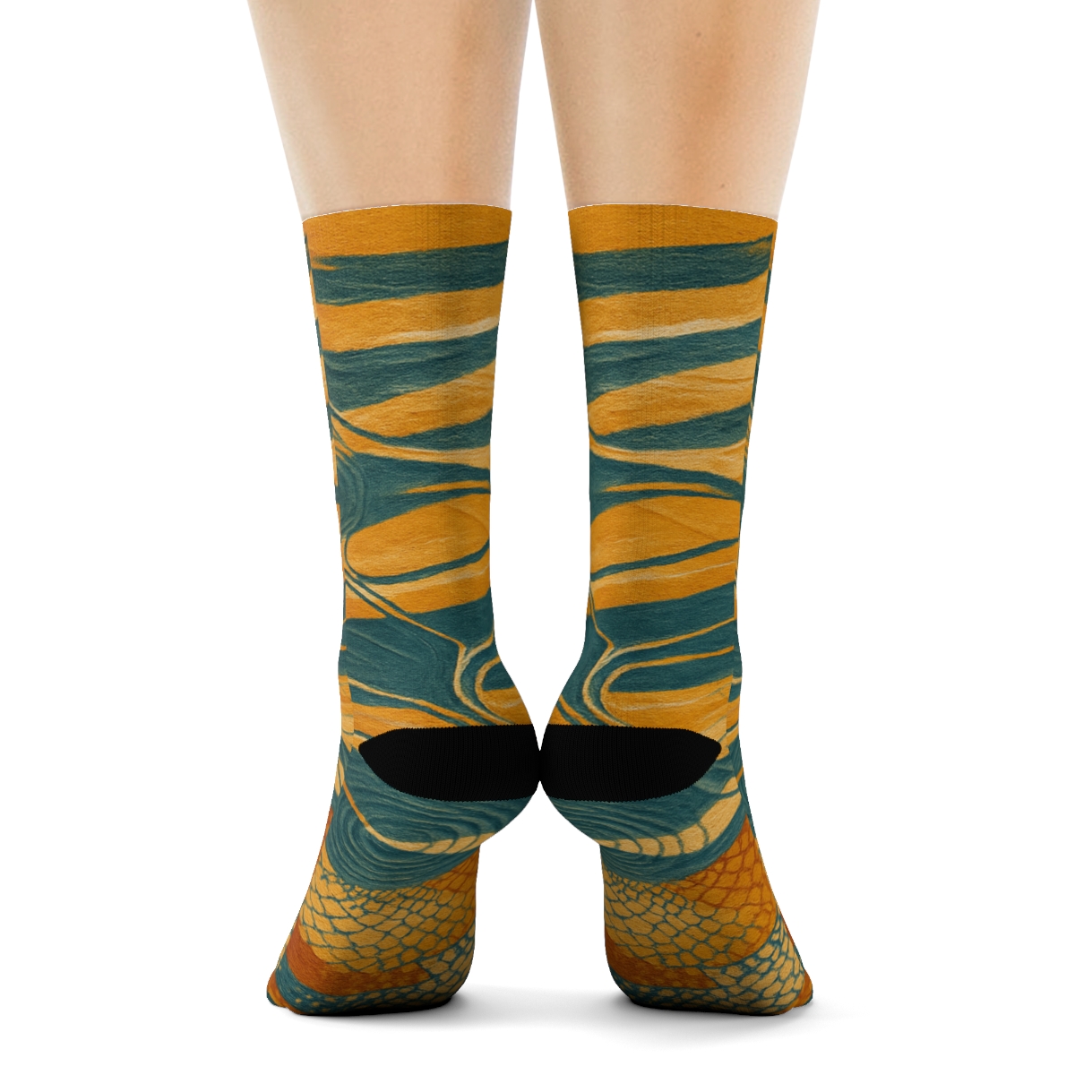 Strata Ribbon Mosaic warm winter socks