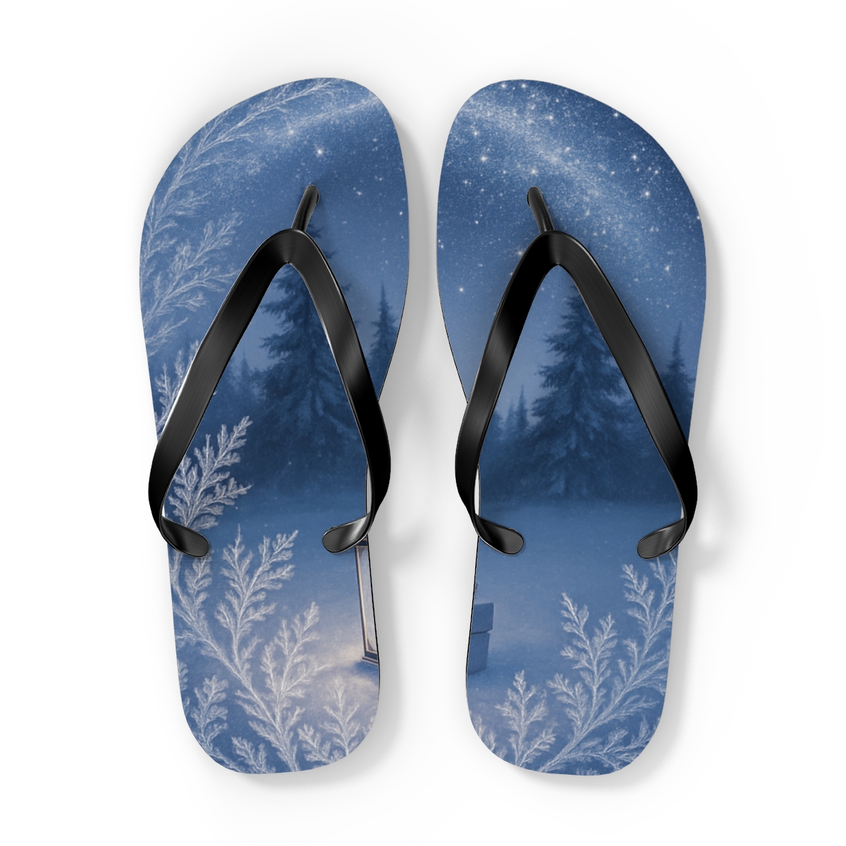 Winter Solstice Starlace soft sole flip flops