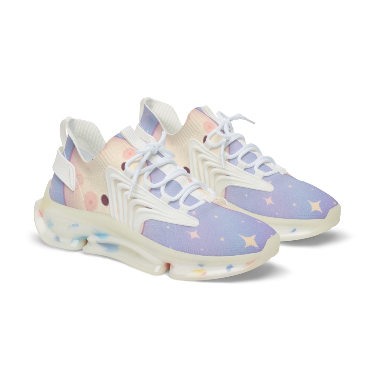 Cosmic Marshmallow Moonlets premium sport sneakers