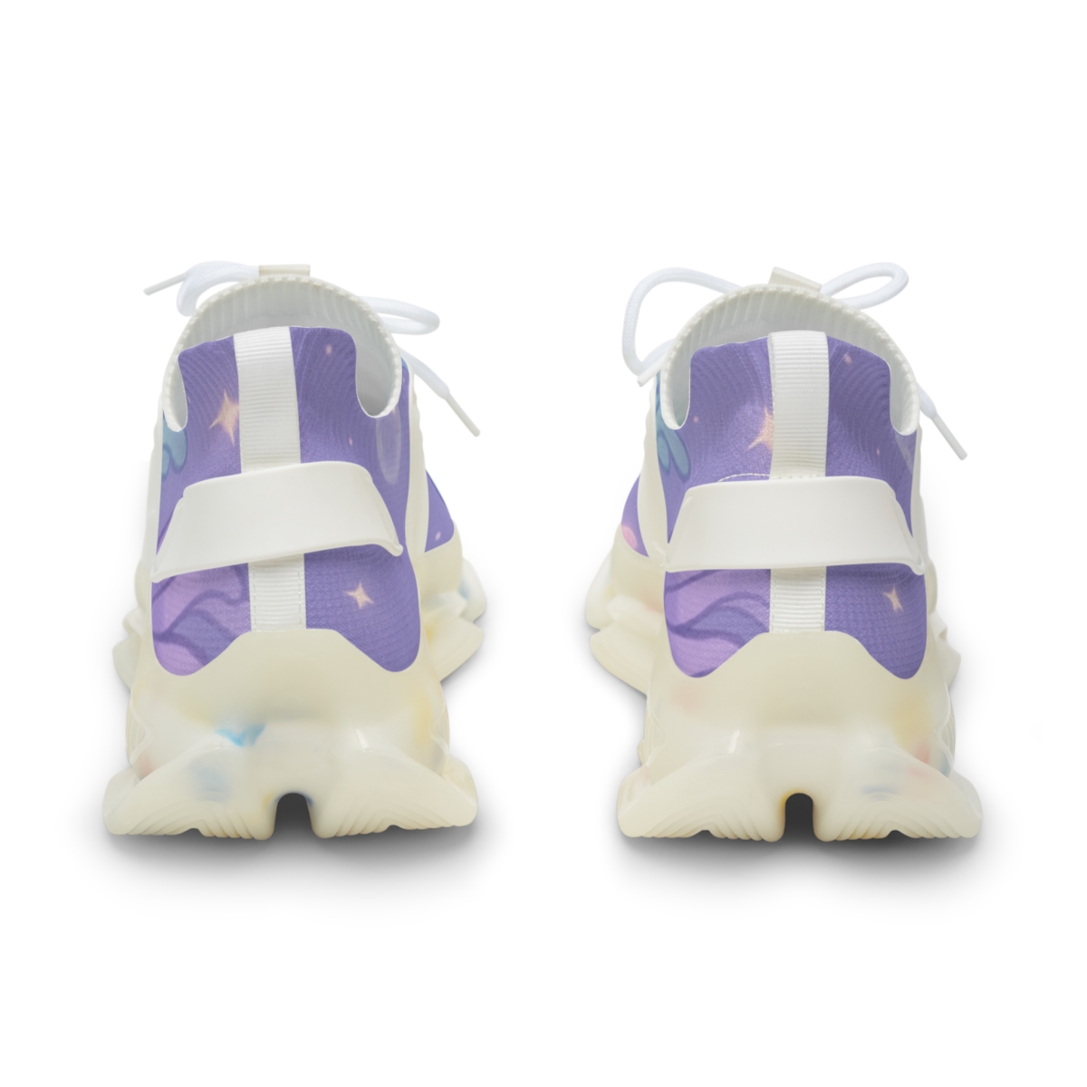 Pastel Moon Jelly Parade personalized athletic sneakers