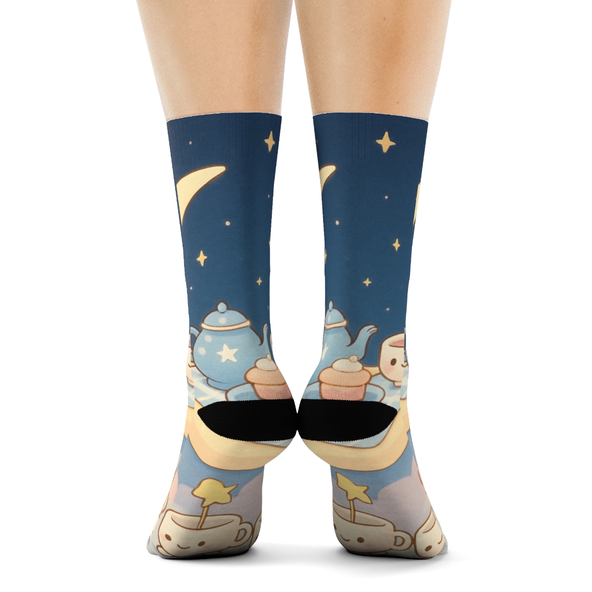Sleepy Moon Tea Party Parade warm winter socks
