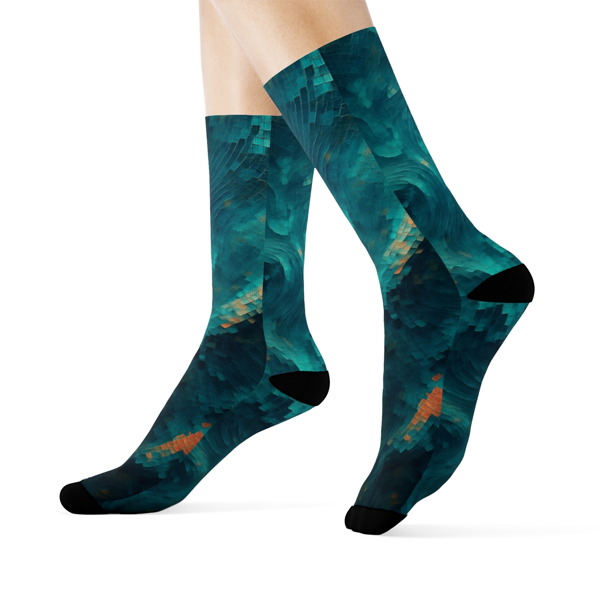 Cuttlefish Chromatic Cipher unique printed sockscustom socks