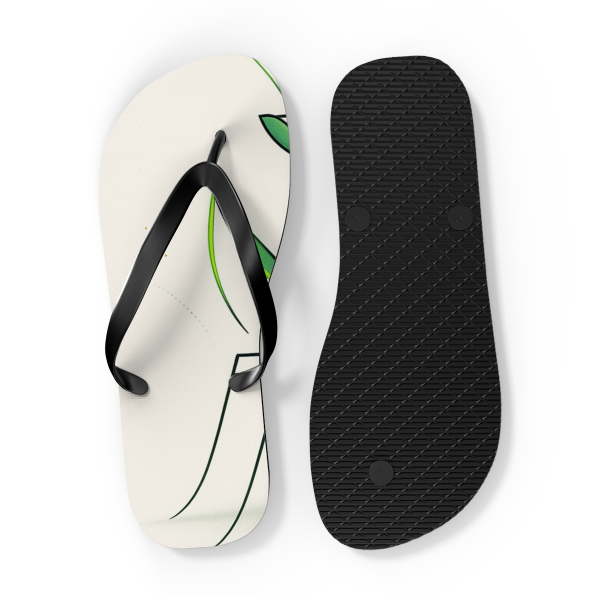 Praying Mantis Stillness Circuit soft sole flip flops