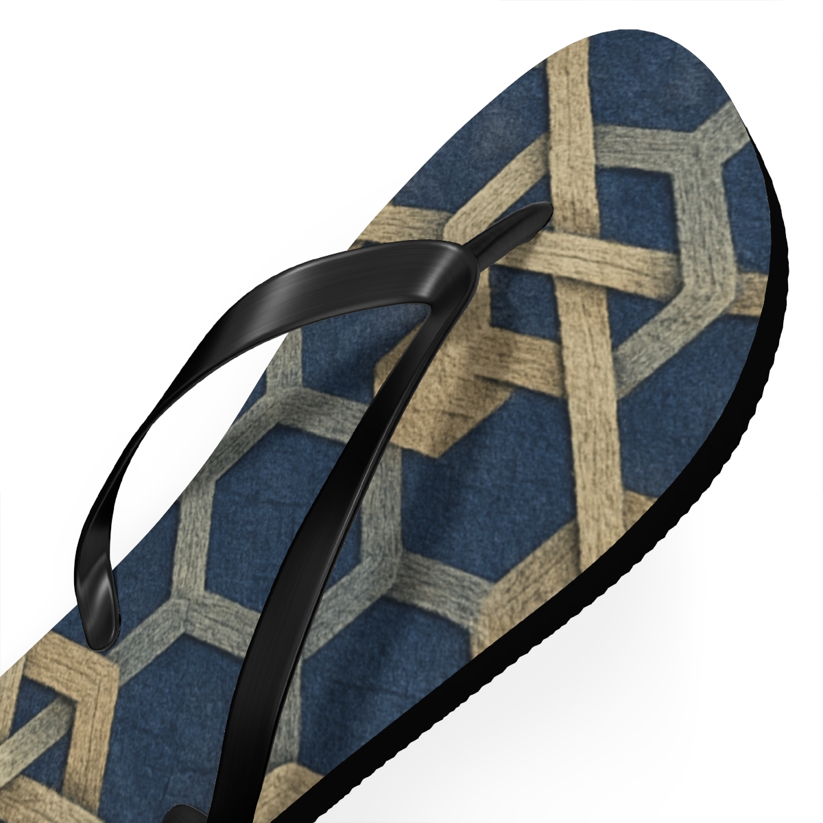Celestial Hex Weave personalized beach flip flops