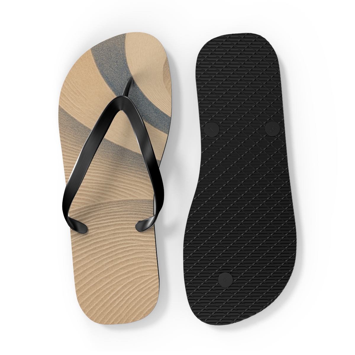 Wind Arc Ripple Weave trendy printed flip flops