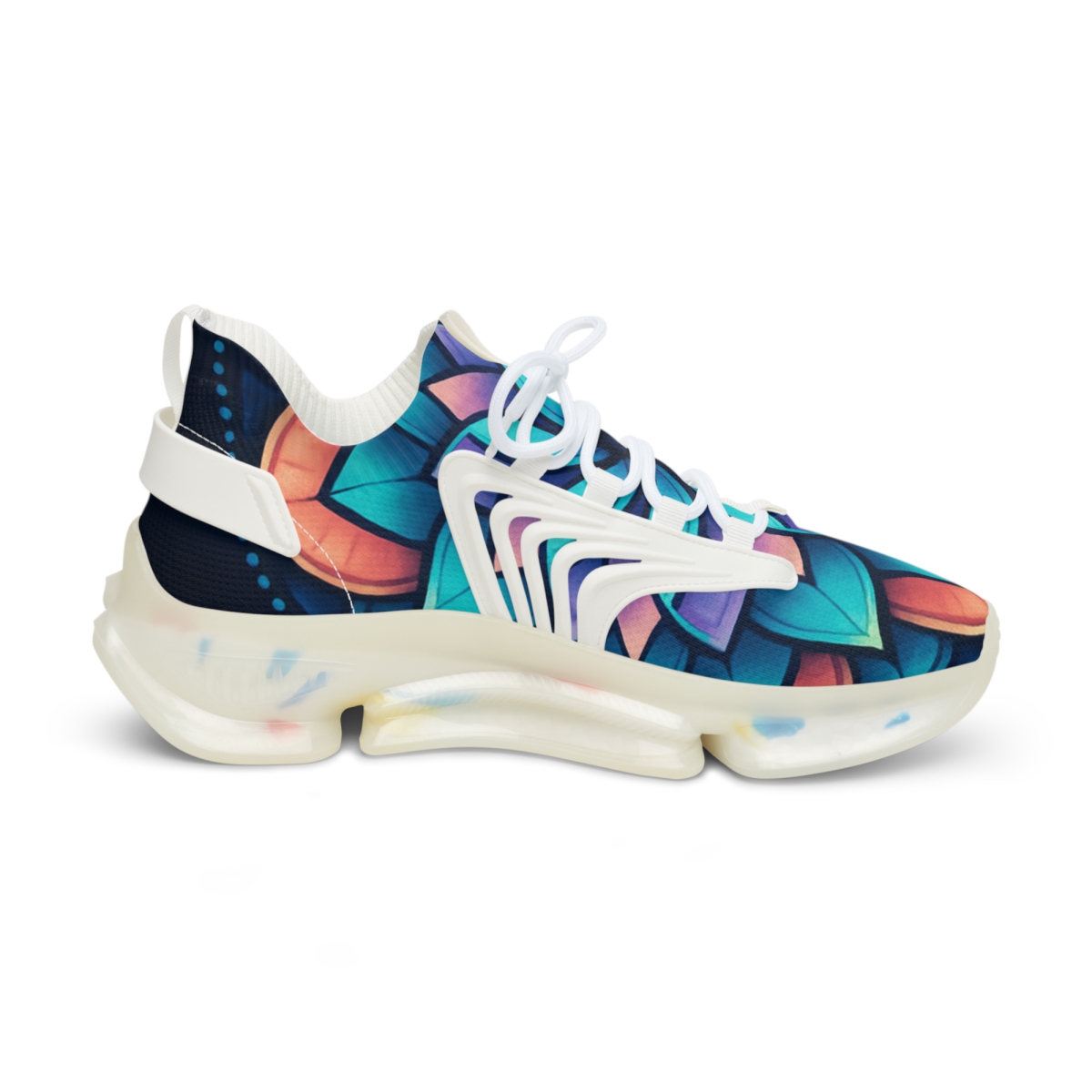 Aurora Prism Rosette unique printed sneakers