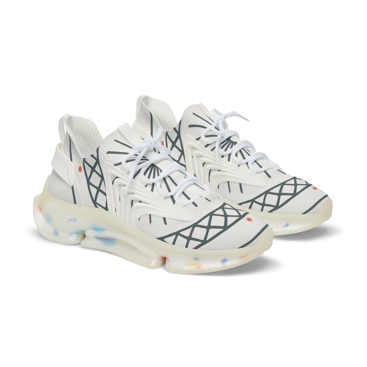 Minimal Starwheel Lattice comfortable running sneakers