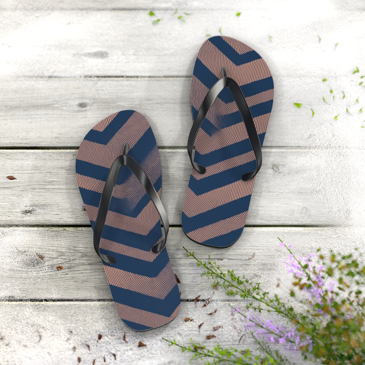 Indigo Wave Harmony Flip Flops