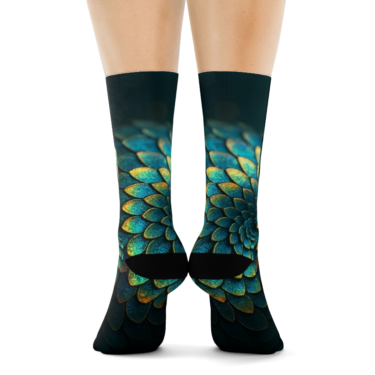 Iridescent Shell Prism sports performance socks