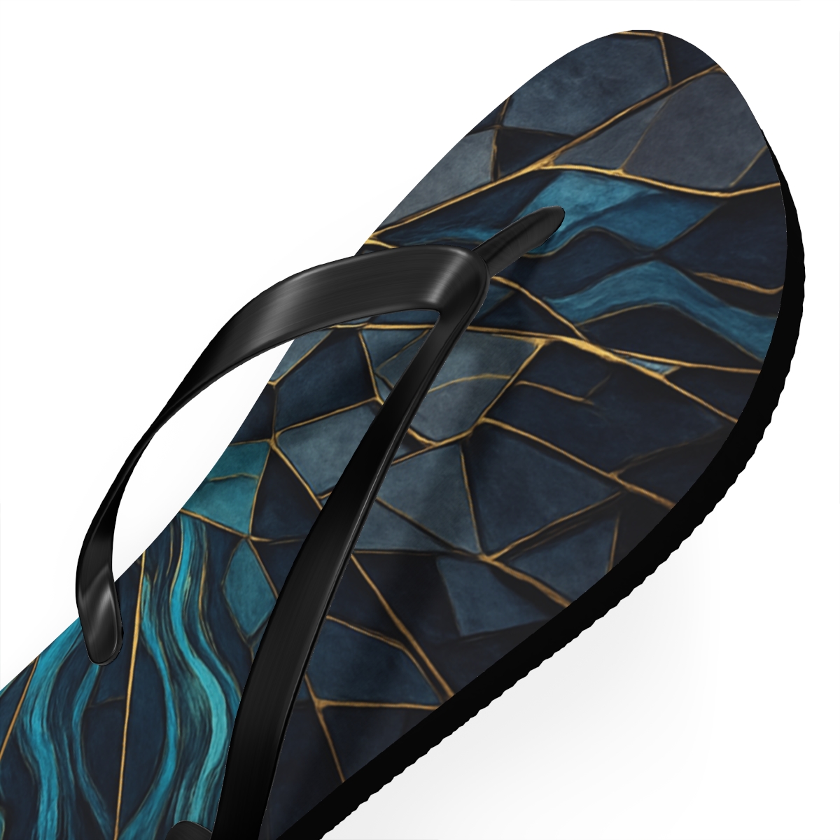 Ocean Currents Mosaic Flip Flops
