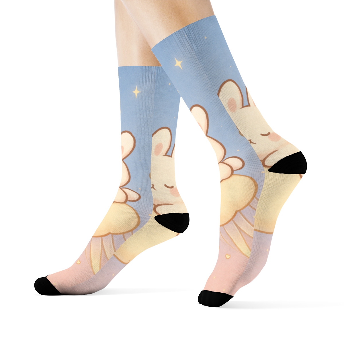 Sleepy Comet Bunny Caravan stylish patterned socks