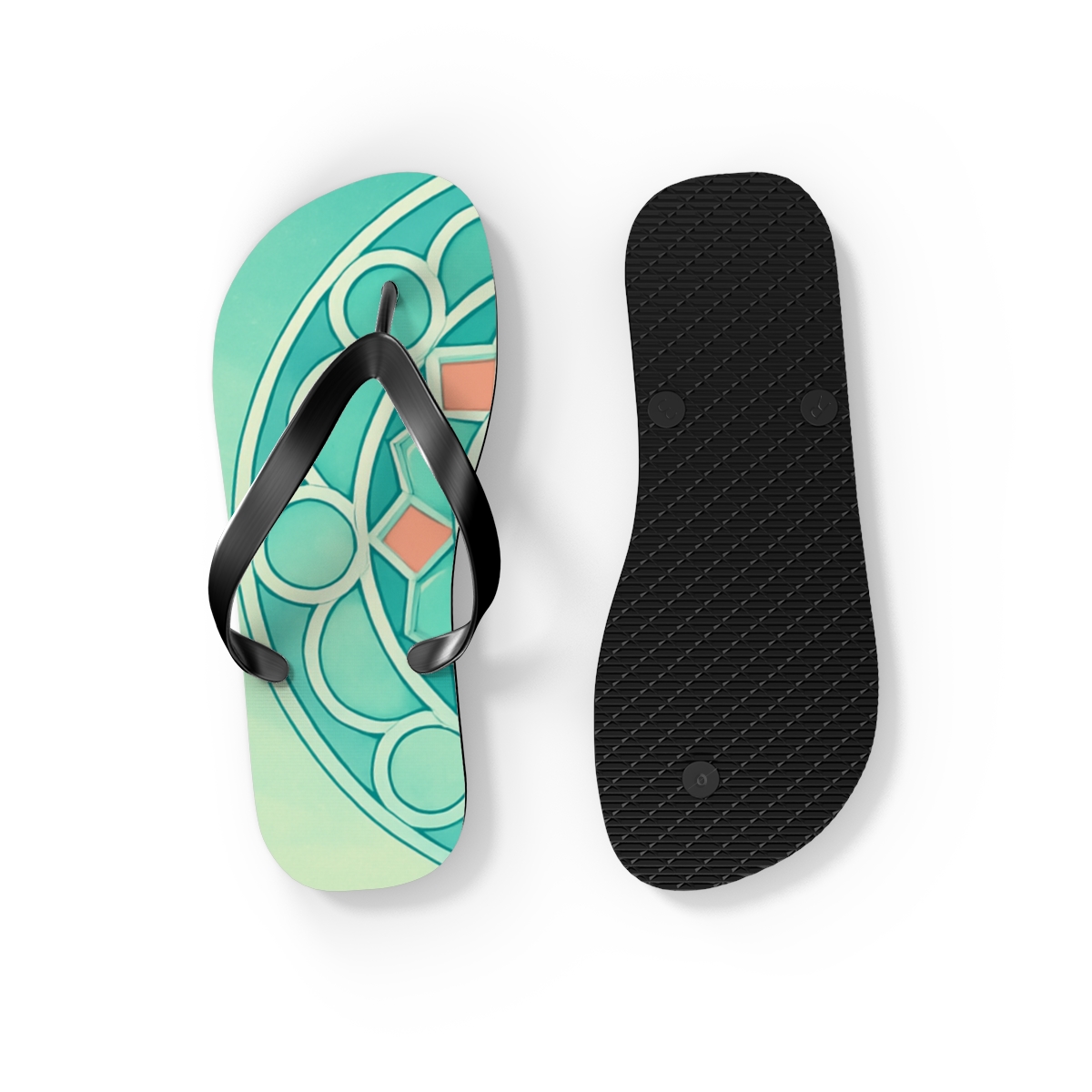 Celestial Mint Radiance Flip Flops