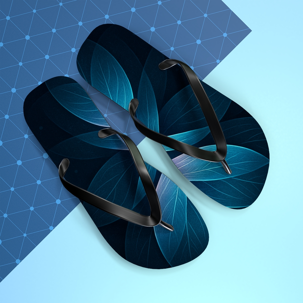 Orchid Vein Holograph Weave custom flip flops