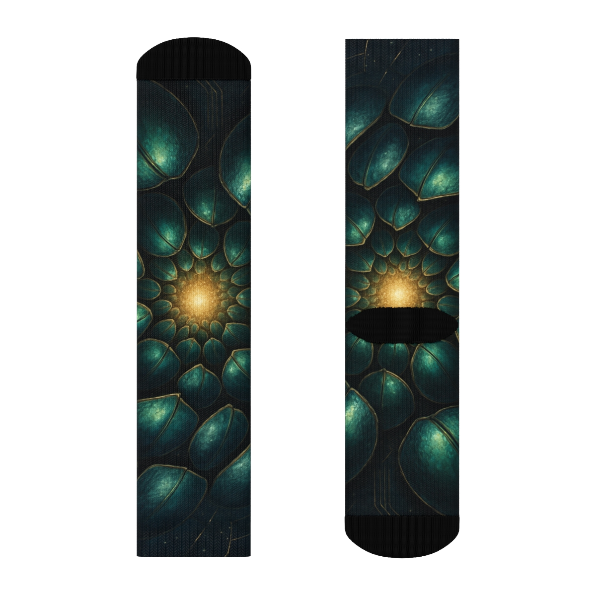 Iridescent Beetle Mosaic personalized cozy socks