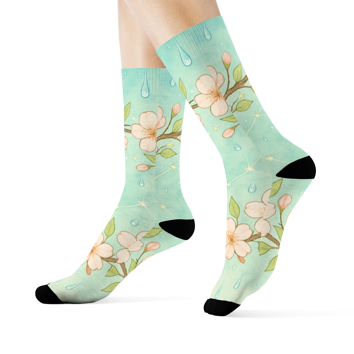 Spring Equinox Blossom Constellation trendy colorful socks