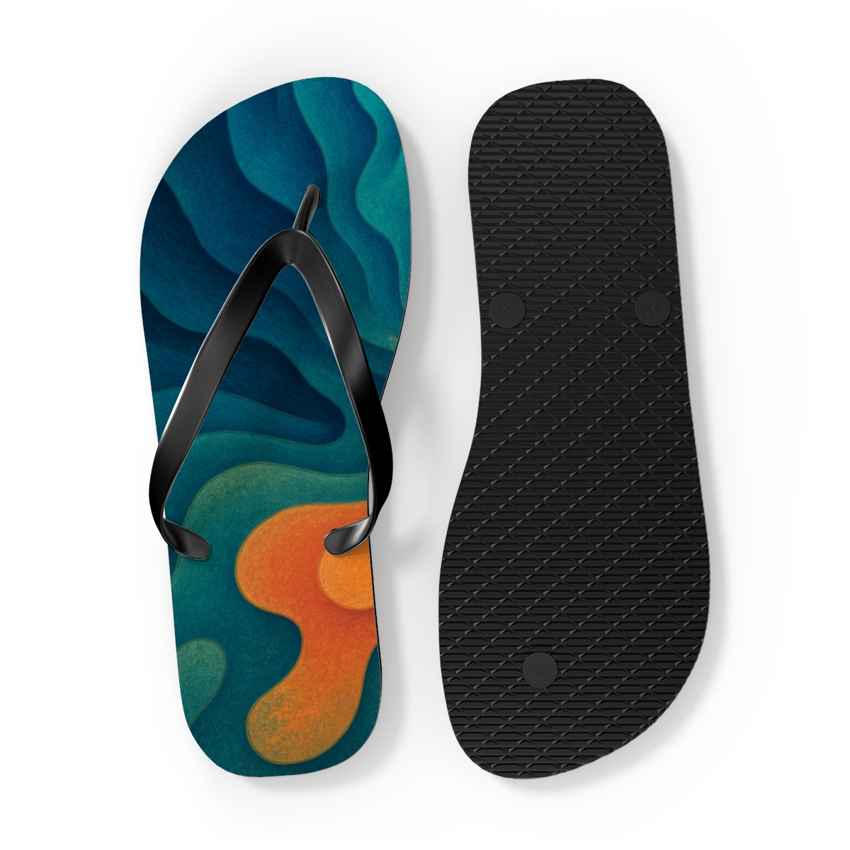 Chromatophore Symphony comfortable casual flip flops