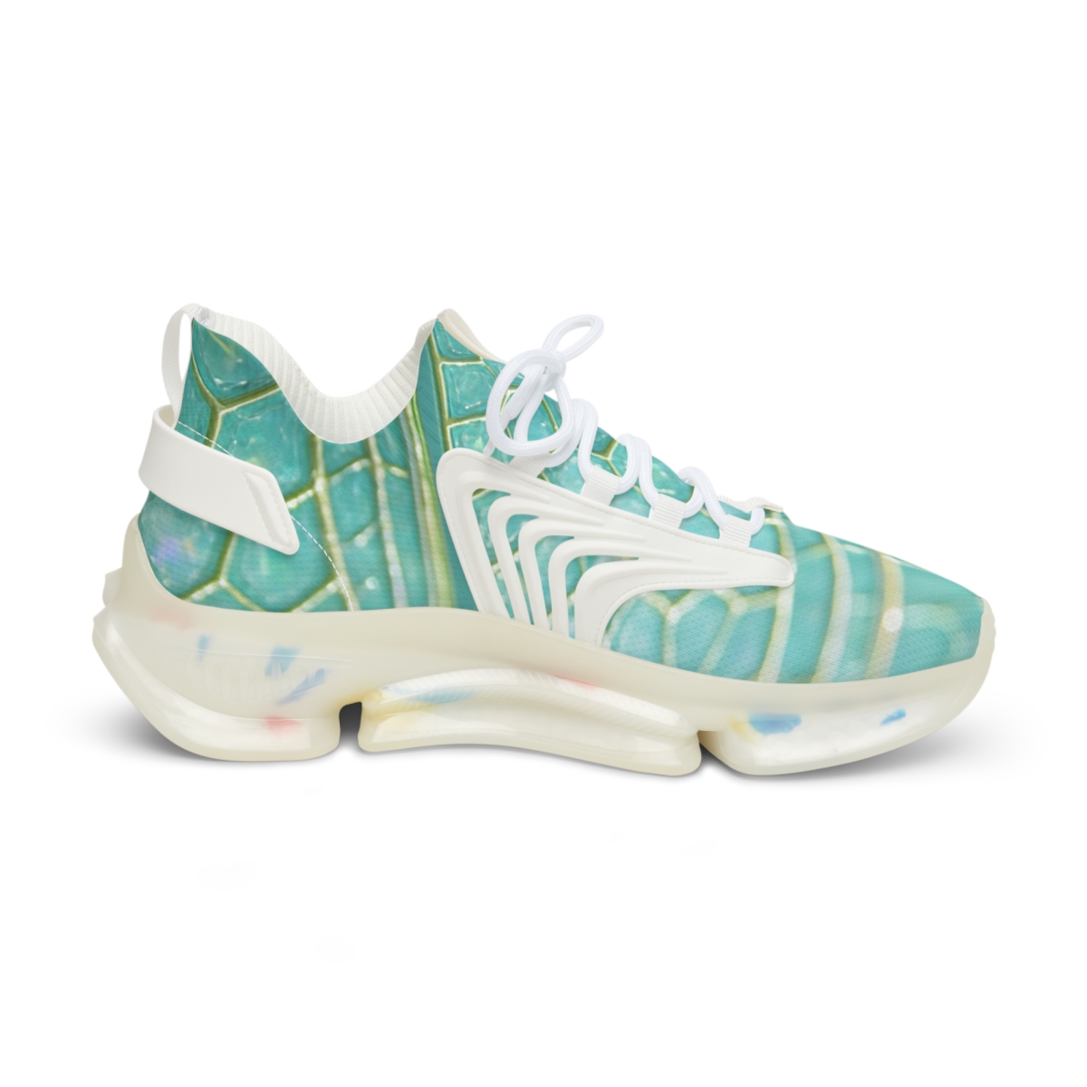 Dragonfly Wing Prism Lattice unique printed sneakers