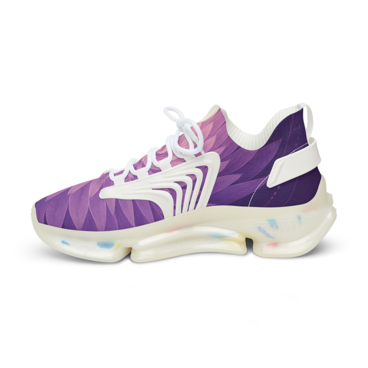 Petal Spiral Continuum personalized athletic sneakers