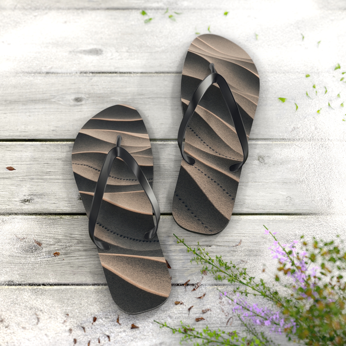 Wind Sculpted Ripple Arc Array comfortable casual flip flops