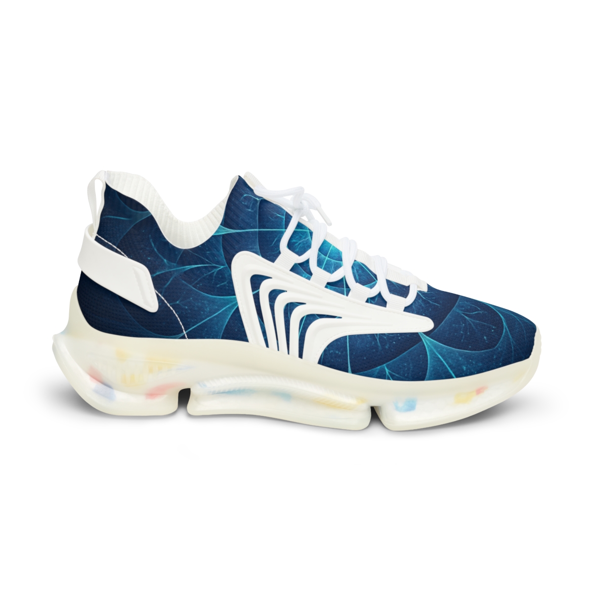 Camellia Fractal Halo Array stylish casual sneakers