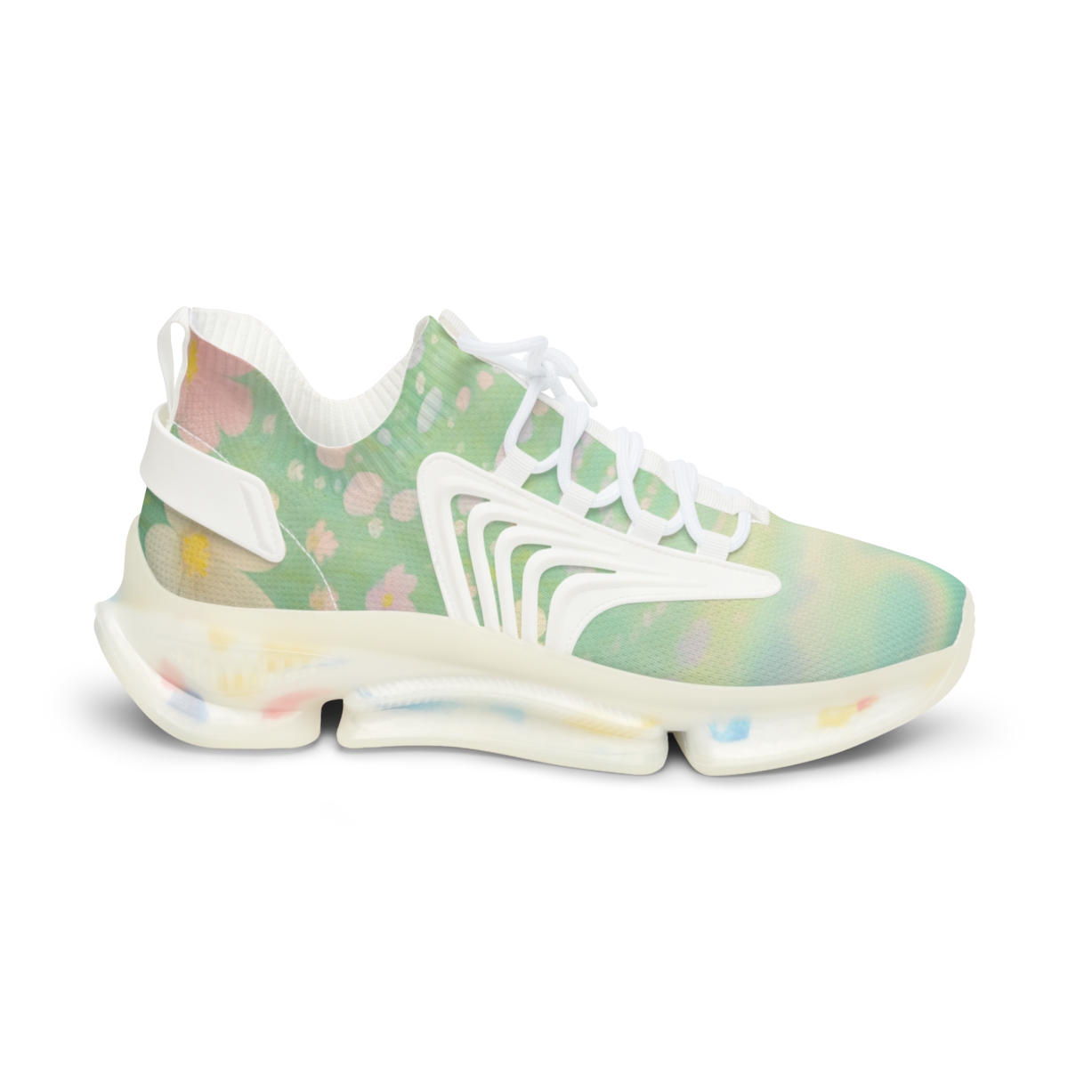 Spring Eggshell Aurora Garden premium sport sneakers