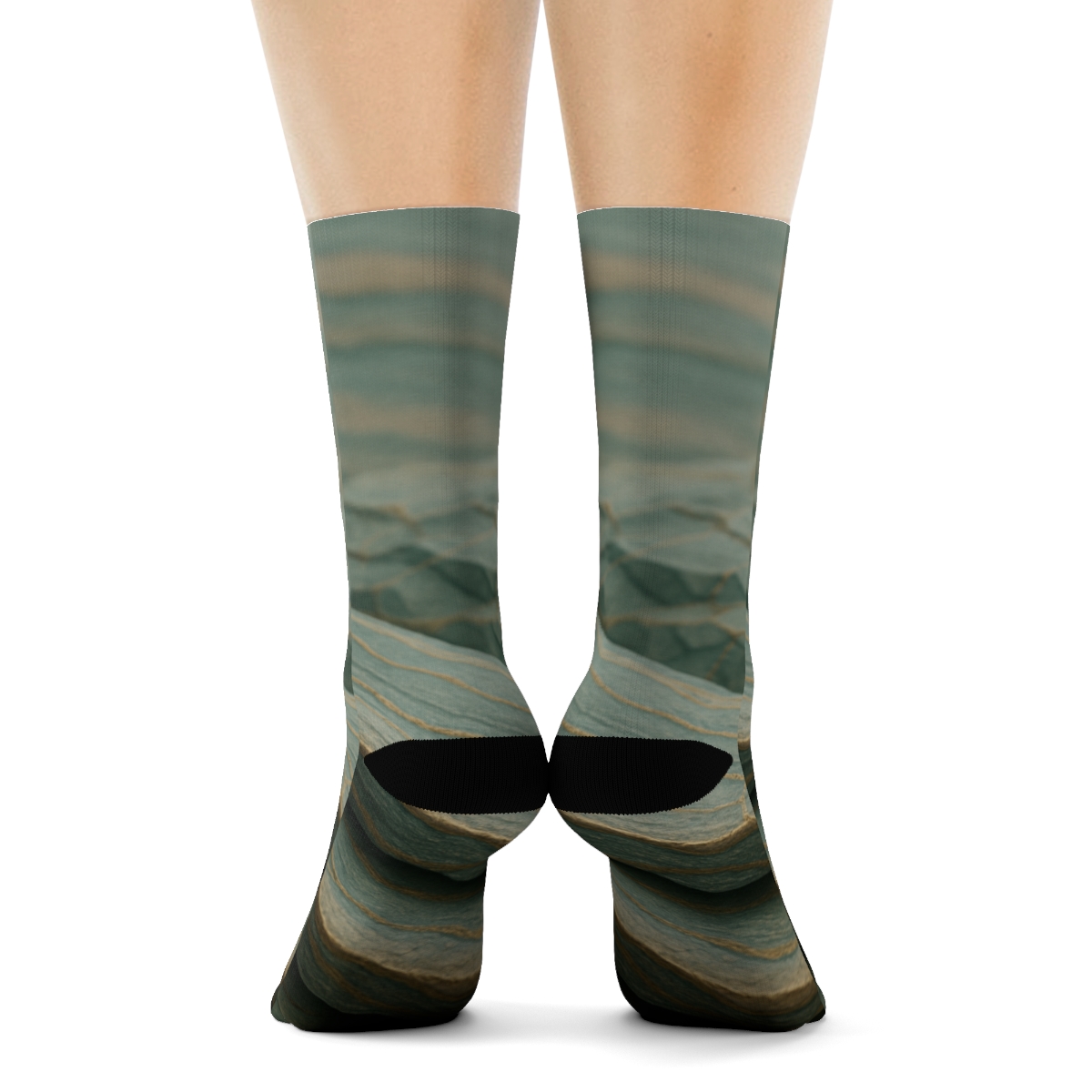 Strata Ribbon Mosaic custom socks