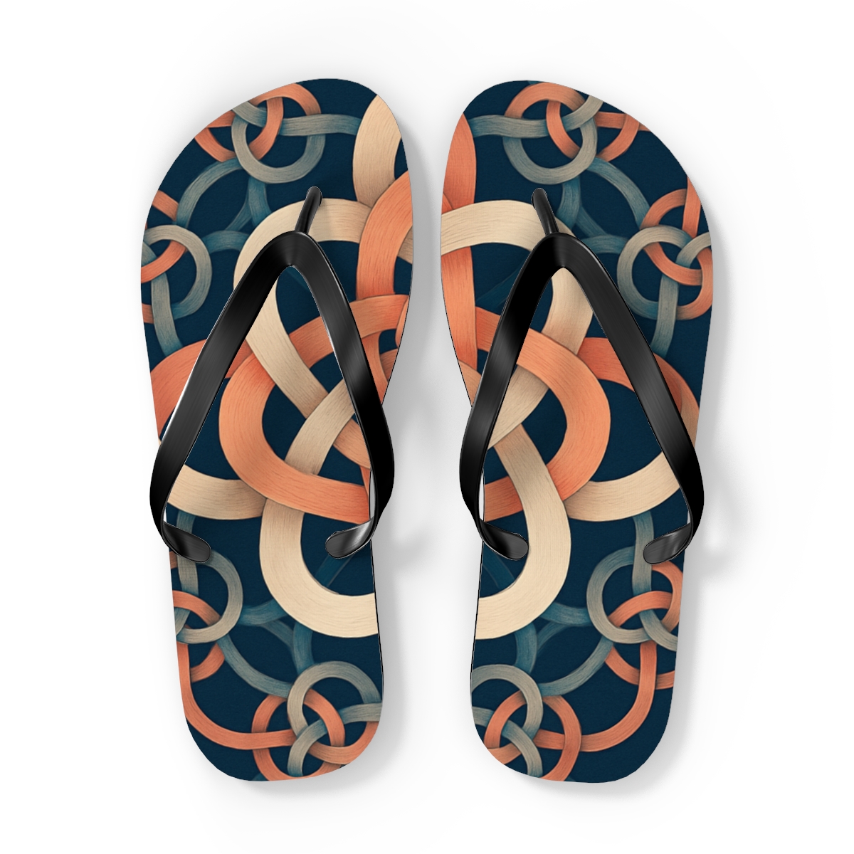 Cosmos Petal Interlace comfortable casual flip flops