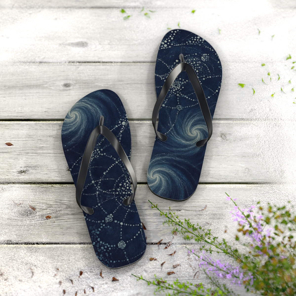 Eddy Point Constellation custom flip flops