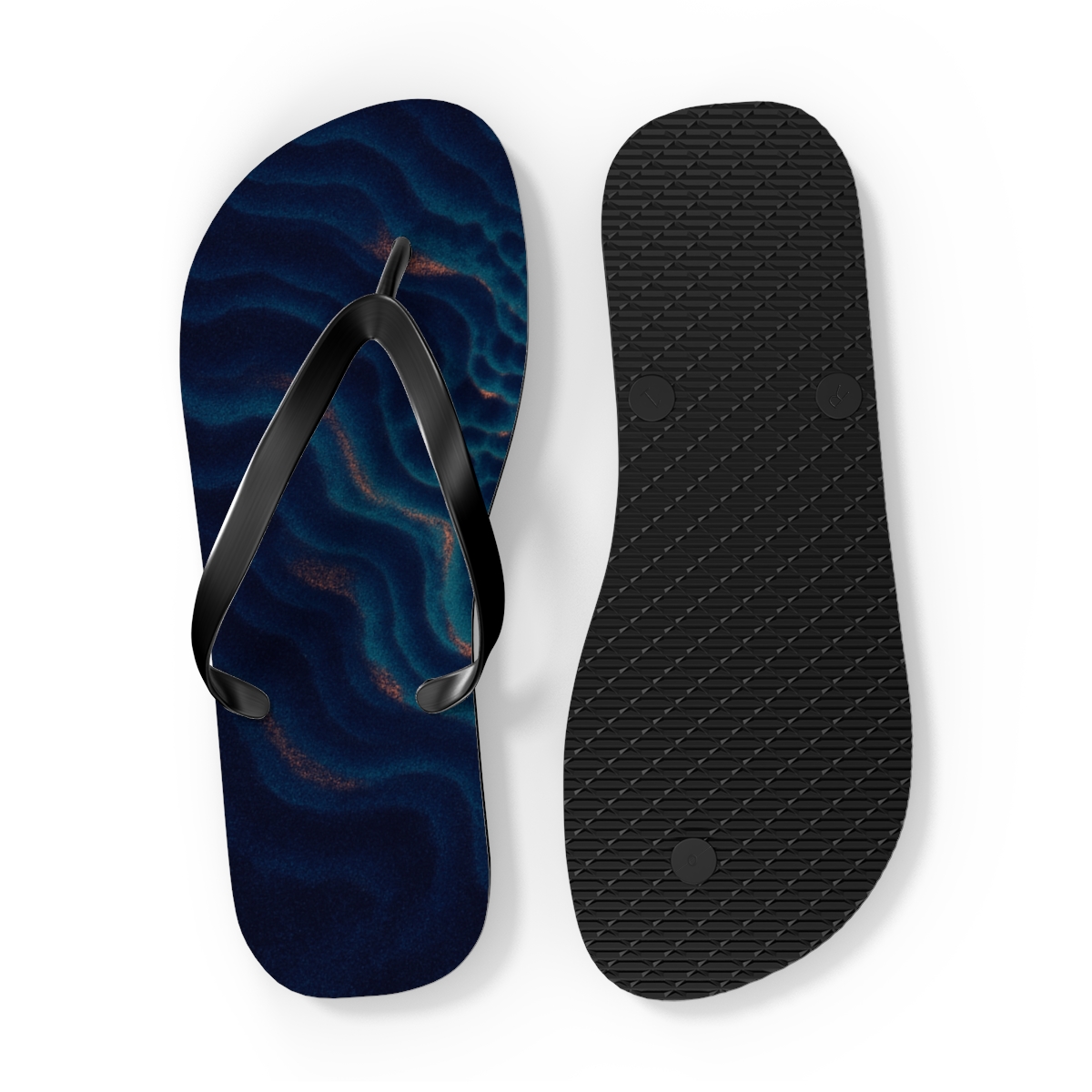 Chromatic Pulse Of The Cuttlefish stylish summer flip flops