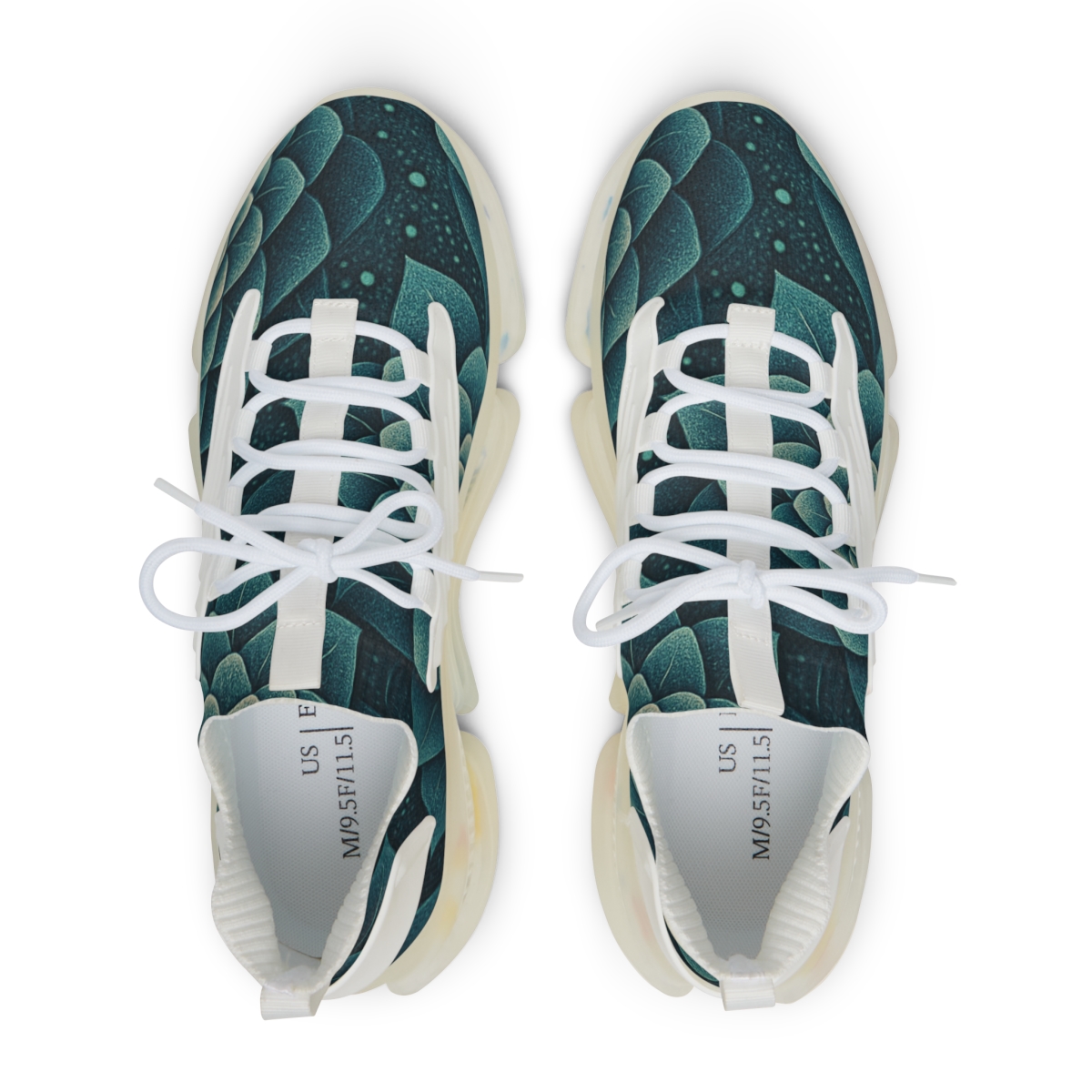 Ranunculus Fractal Ripple Array unique printed sneakers