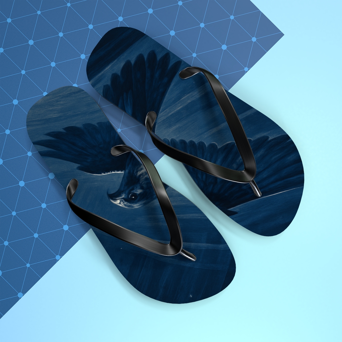 Hawk Wing Kinetic Flow personalized beach flip flops