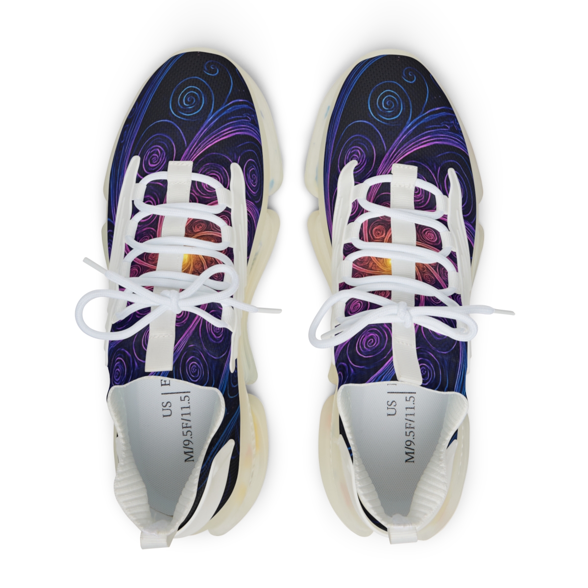 Galactic Spiral Rosette premium sport sneakers