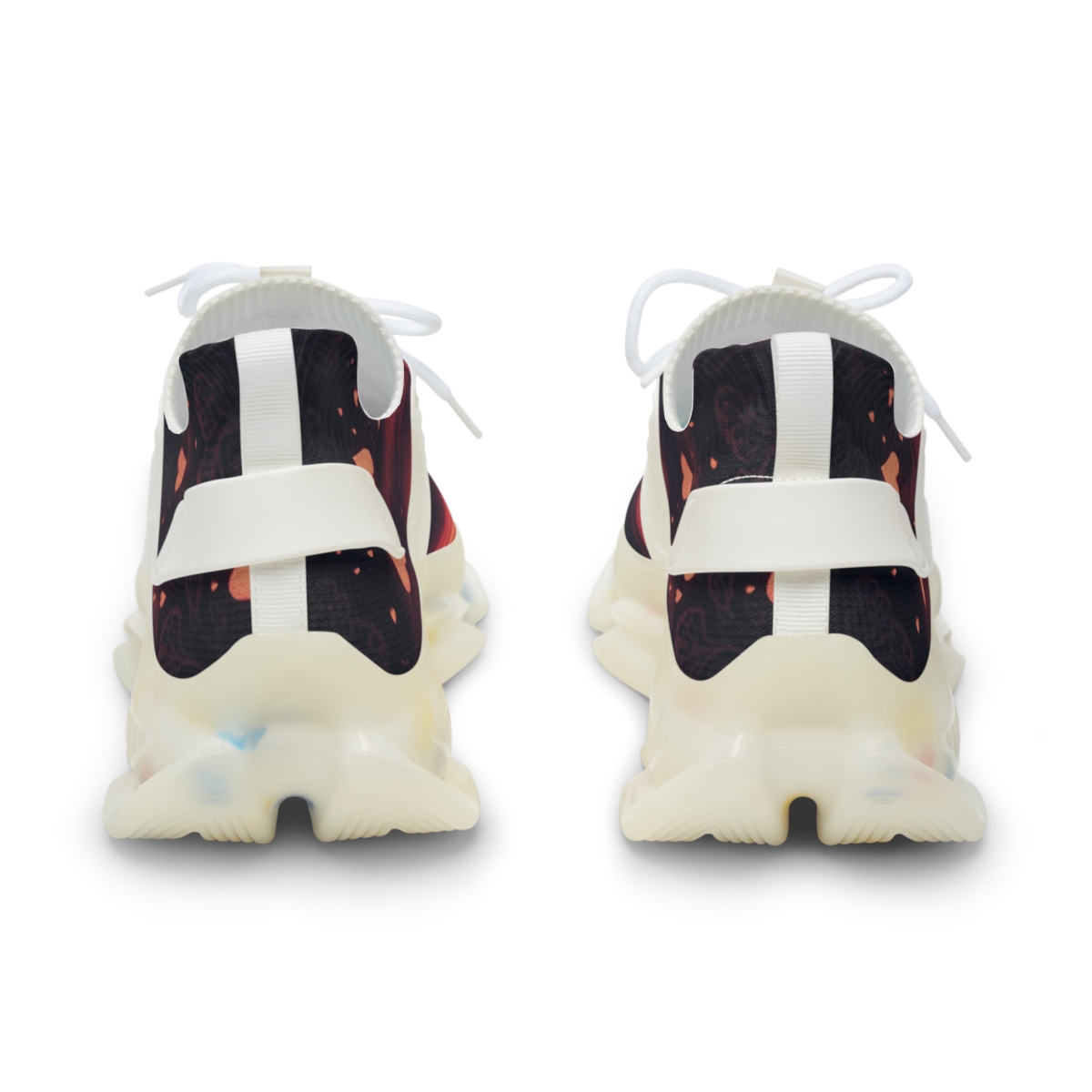 Valentine Aurora Ribbon Night unique printed sneakers