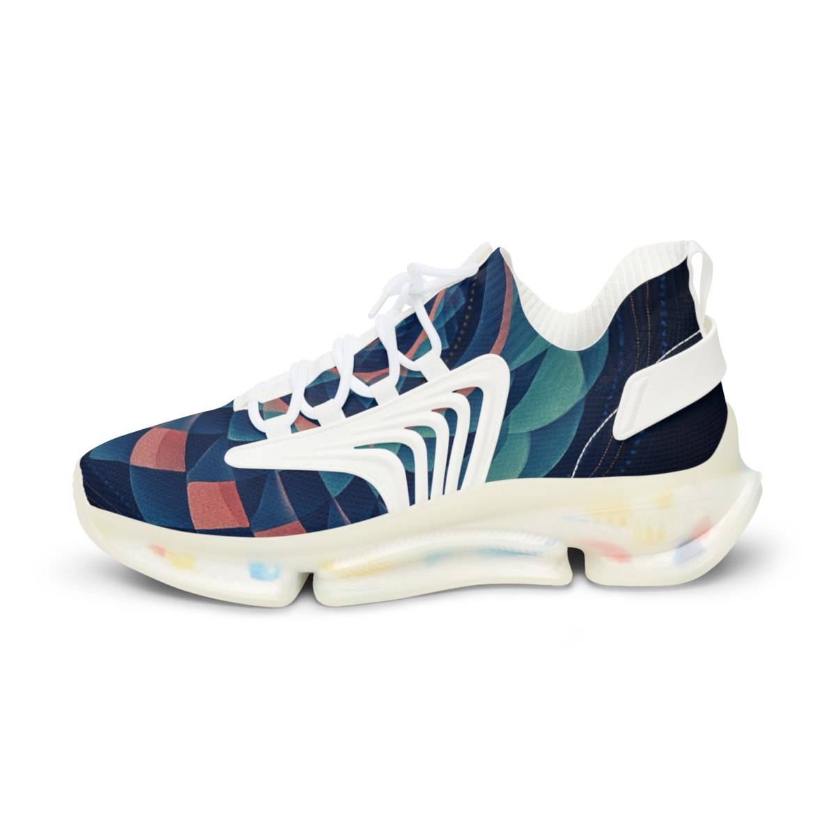 Prismatic Spiral Rosette premium sport sneakers