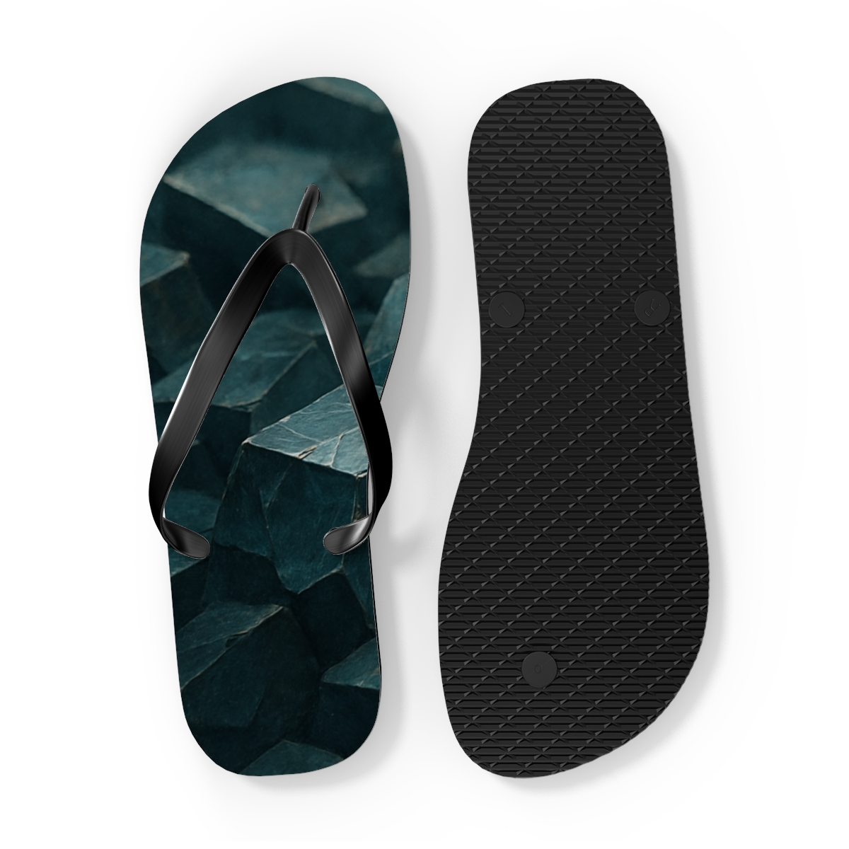 Mineral Facet Driftfield unique graphic flip flops