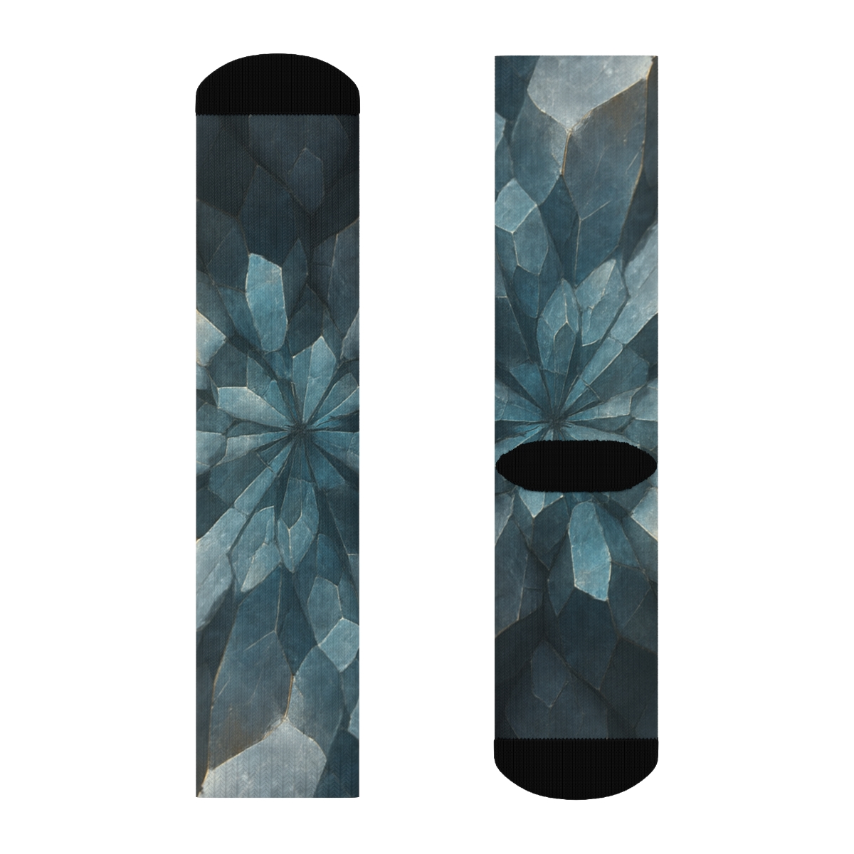 Mineral Facet Pulse Field personalized cozy socks