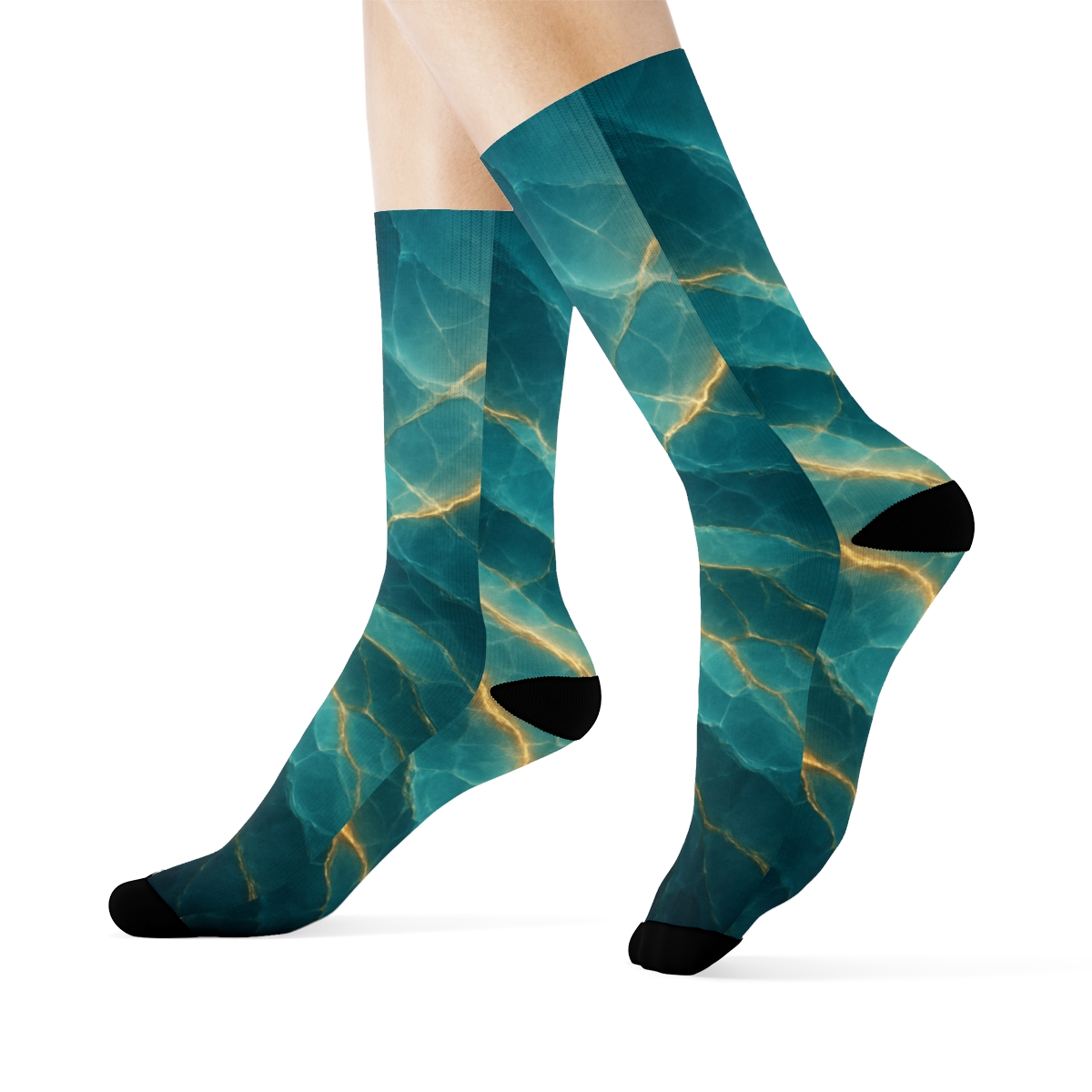 Prism Vein Cascade sports performance socks