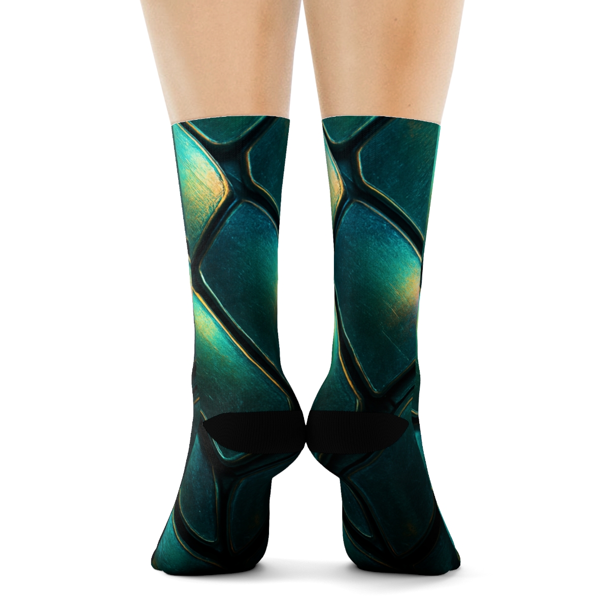 Beetle Carapace Prism Lattice personalized cozy socks