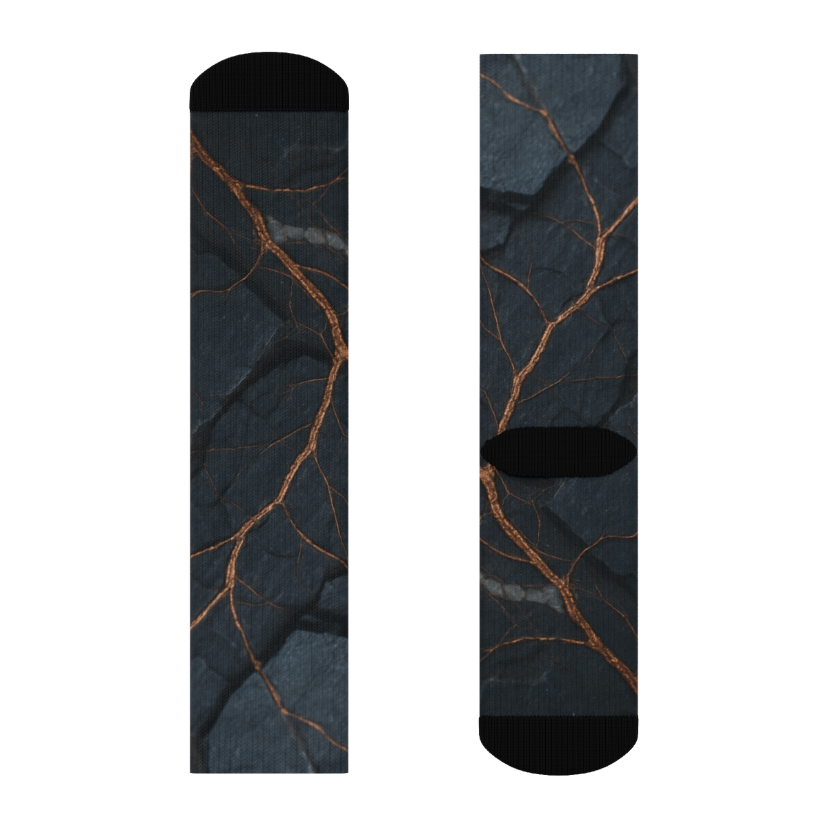 Basalt Vein Tessellation stylish patterned socks