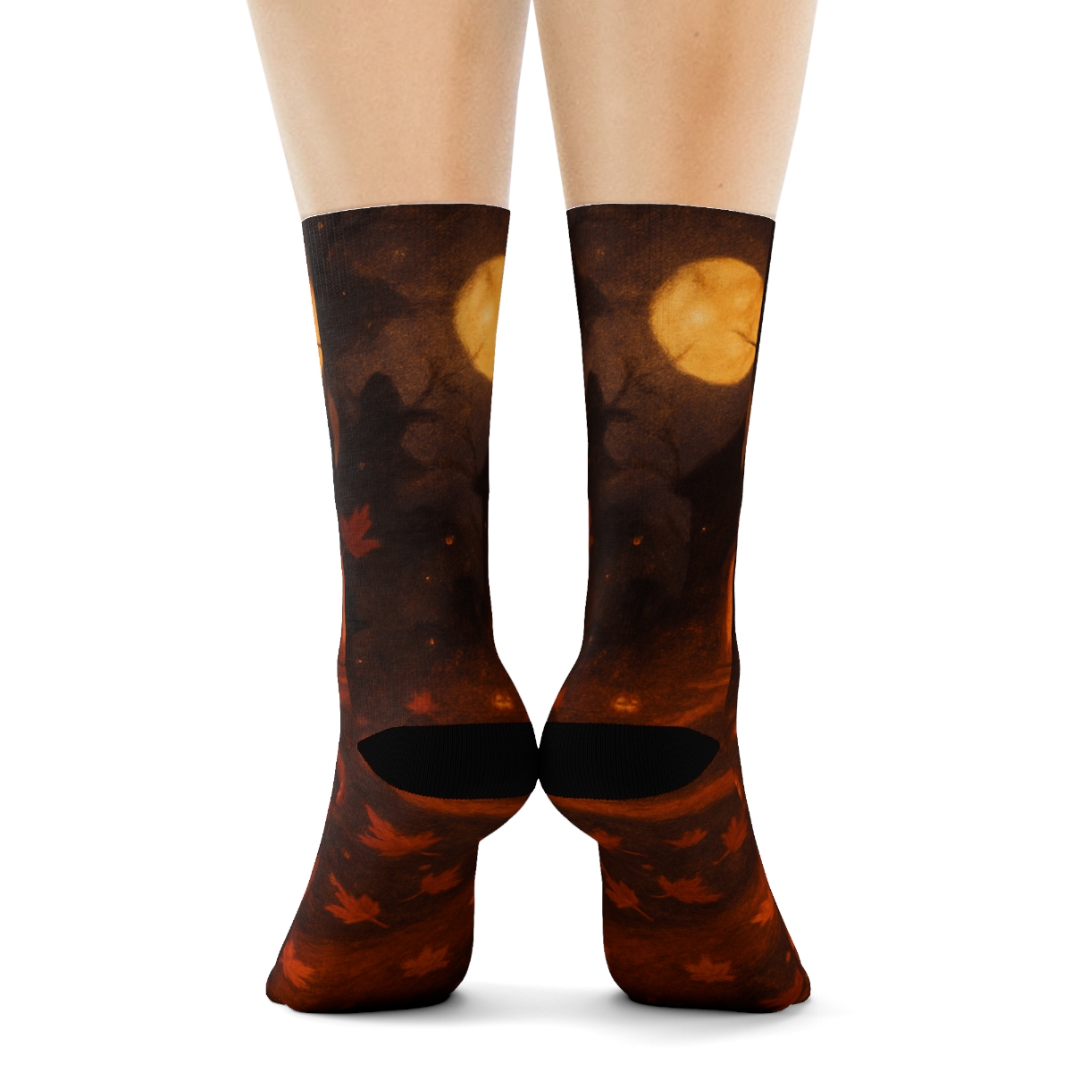 Lantern Lit Autumn Masquerade personalized cozy socks