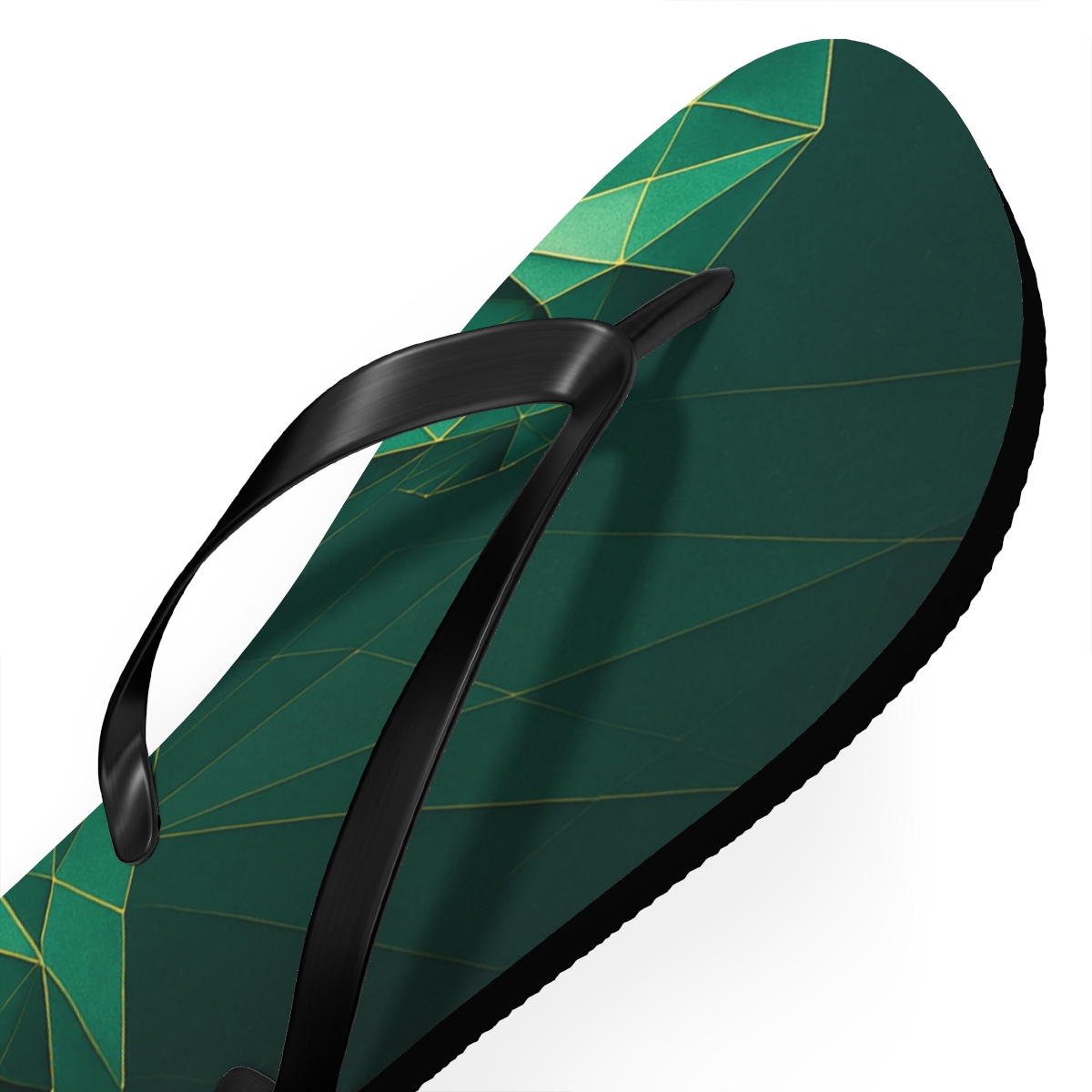 Praying Mantis Stillness Geometry trendy printed flip flops