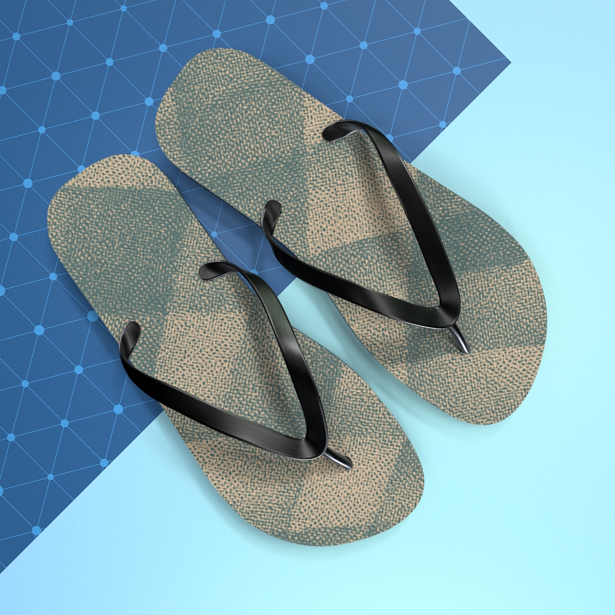Woven Breeze Pattern Flip Flops