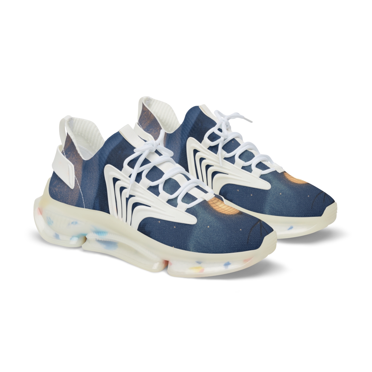 Lantern Night Snowglow unique printed sneakers