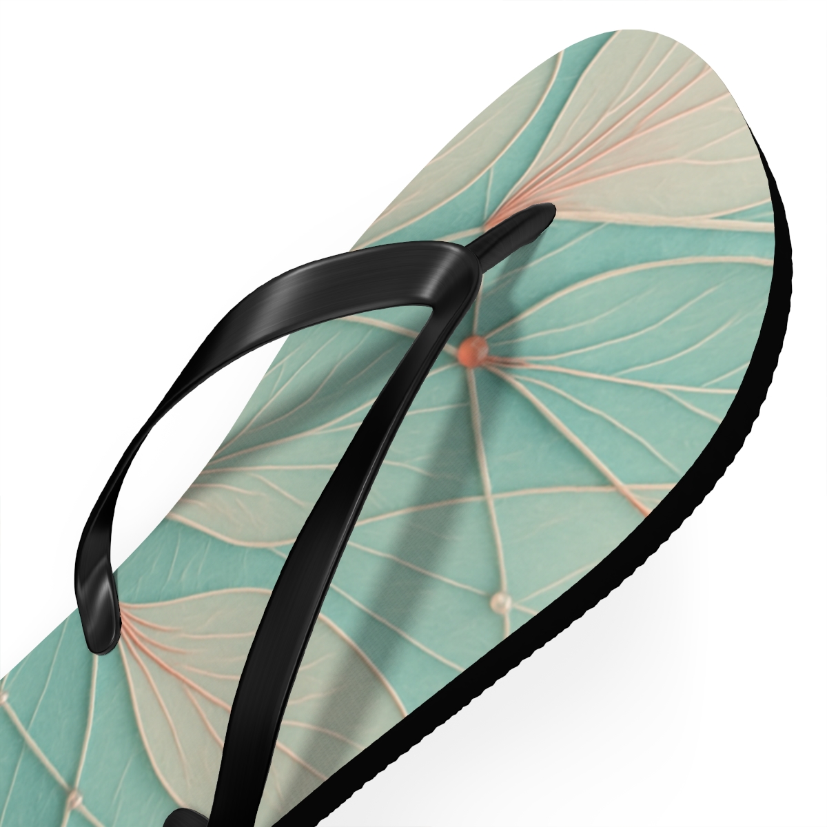 Petal Vein Tapestry colorful rubber flip flops