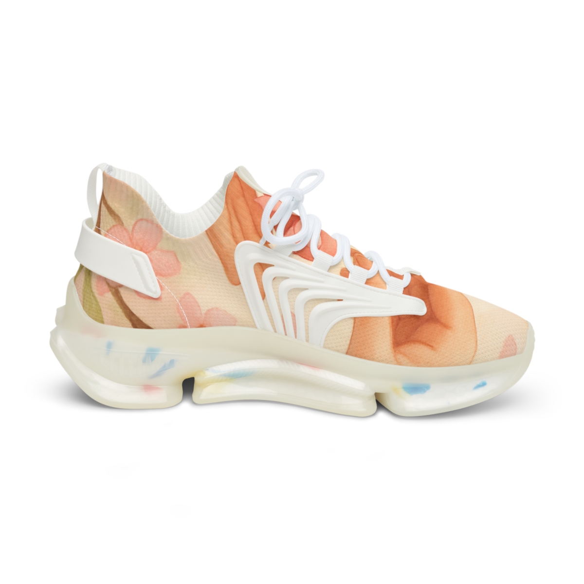 Spring Heart Blossom Exchange personalized athletic sneakers