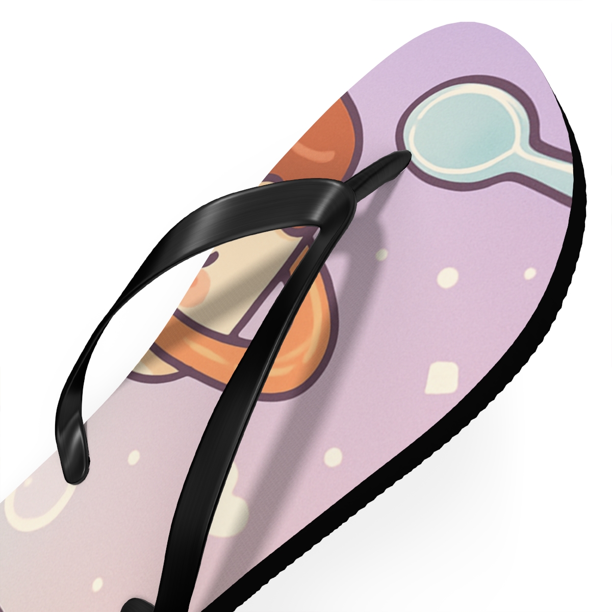 Pastel Planet Pudding Pals comfortable casual flip flops