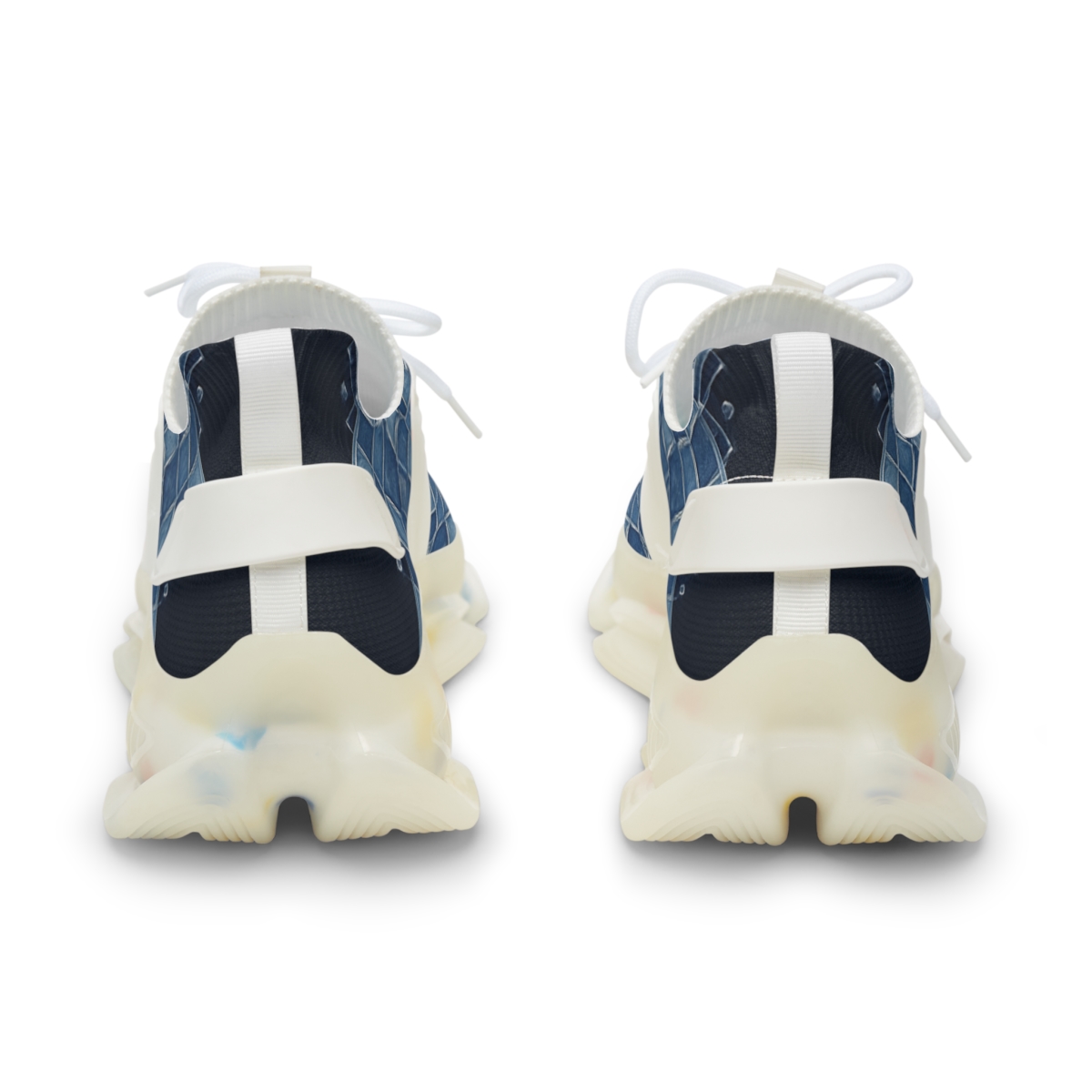 Crystal Lattice Bloom unique printed sneakers